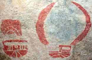 Picture of a prehistoric pictograph.